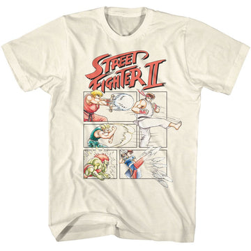 STREET FIGHTER 2 COMIC S T-Shirt in Natural