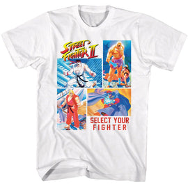 STREET FIGHTER 4 PHOTOS SELECT YOUR FIGHTER S T-Shirt in White