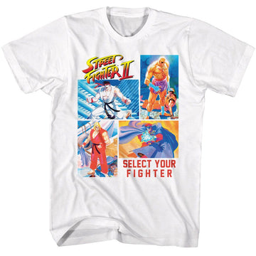 STREET FIGHTER 4 PHOTOS SELECT YOUR FIGHTER S T-Shirt in White
