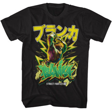 STREET FIGHTER BLANKA GRAFITTI S T-Shirt in Black