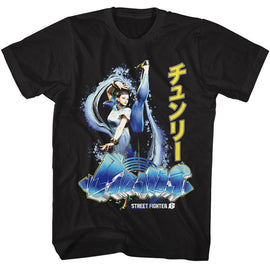 STREET FIGHTER CHUN LI GRAFFITI S T-Shirt in Black