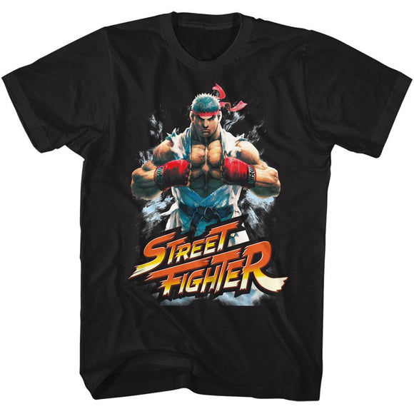 STREET FIGHTER FISTBUMP S T-Shirt in Black