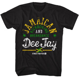 STREET FIGHTER DEE JAY JAMAICAN S T-Shirt in Black