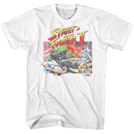 STREET FIGHTER FADED SF2 S T-Shirt in White