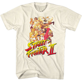 STREET FIGHTER SO MANY POSES S T-Shirt in Natural
