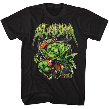 STREET FIGHTER BLANKA METAL S T-Shirt in Black