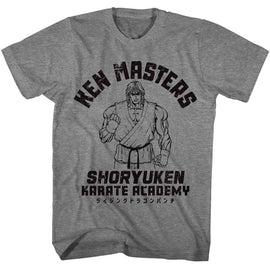 STREET FIGHTER KEN MASTERS S T-Shirt in Graphite Heather