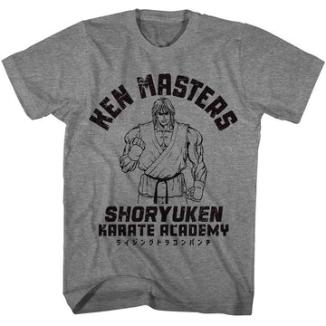 STREET FIGHTER KEN MASTERS S T-Shirt in Graphite Heather