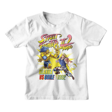 STREET FIGHTER BLANKA VS GUILE 92 TODDLER 2T T-Shirt in White