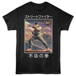 STREET FIGHTER BOXY 5 ALT S T-Shirt in Black