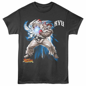Street Fighter Ryu Smoke Adult T-Shirt