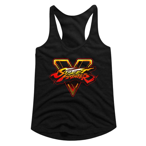 STREET FIGHTER SFV LOGO S T-Shirt in Black