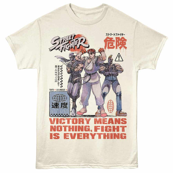 Street Fighter Victory Means Nothing Natural Adult T-Shirt