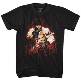 STREET FIGHTER HOT RYU S T-Shirt in Black
