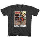 STREET FIGHTER GROW UP YOUTH XS 5 6 T-Shirt in Vintage Smoke