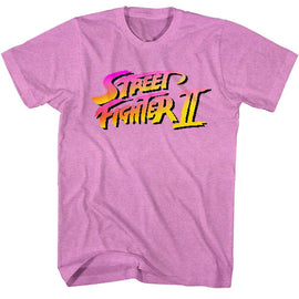 STREET FIGHTER PIXEL FIGHTER S T-Shirt in NEON Purple Heather