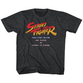 STREET FIGHTER START SCREEN TODDLER 2T T-Shirt in Vintage Smoke
