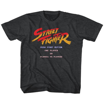 STREET FIGHTER START SCREEN TODDLER 2T T-Shirt in Vintage Smoke