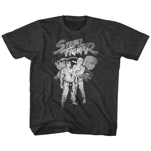 STREET FIGHTER SF ALPHA 3 RYU KEN TODDLER 2T T-Shirt in Vintage Smoke