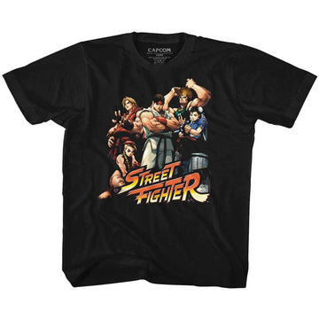 STREET FIGHTER COOL KIDS TODDLER 2T T-Shirt in Black