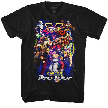 STREET FIGHTER PRO TOUR 2 S T-Shirt in Black