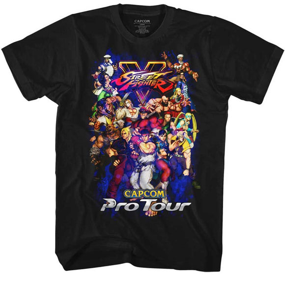 STREET FIGHTER PRO TOUR 2 S T-Shirt in Black
