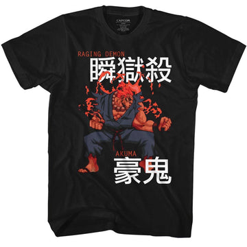 STREET FIGHTER AKUMA S T-Shirt in Black