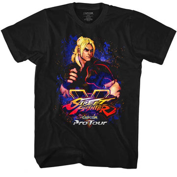 STREET FIGHTER PRO TOUR KEN S T-Shirt in Black