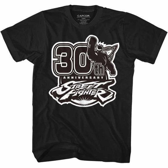STREET FIGHTER SF30BW S T-Shirt in Black