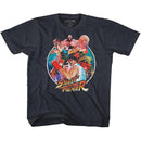 STREET FIGHTER GROUP CIRCLE TODDLER 2T T-Shirt in Vintage NAVY