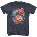 Street Fighter Group Circle Adult T-Shirts