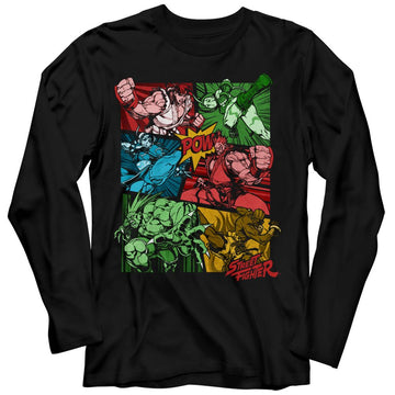 STREET FIGHTER COMIC L/S S T-Shirt in Black