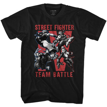 STREET FIGHTER TEAM BATTLE S T-Shirt in Black