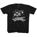 STREET FIGHTER TWO DUDES TODDLER 2T T-Shirt in Black