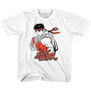 STREET FIGHTER RYU RED YOUTH XS 5 6 T-Shirt in White