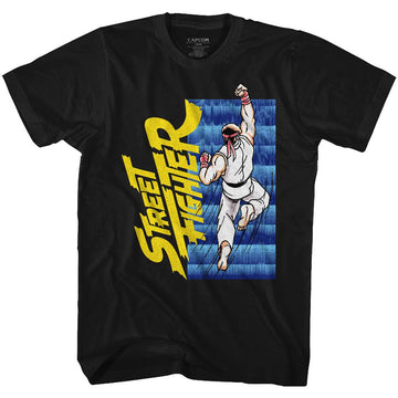 STREET FIGHTER UPPERCUTTIN S T-Shirt in Black