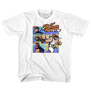 STREET FIGHTER FIGHT A GUY YOUTH XS 5 6 T-Shirt in White
