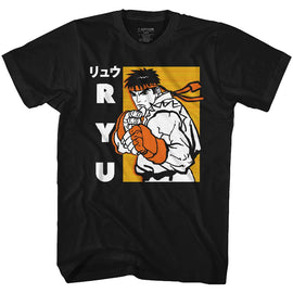 STREET FIGHTER RYU S T-Shirt in Black