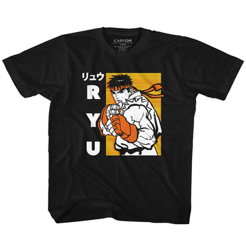 STREET FIGHTER RYU TODDLER 2T T-Shirt in Black