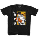 STREET FIGHTER RYU YOUTH XS 5 6 T-Shirt in Black