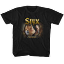 STYX PIECES OF EIGHT TODDLER 2T T-Shirt in Black