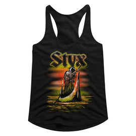 STYX FERRYMAN LADIES SLIMFIT RACERBACK S T-Shirt in Black
