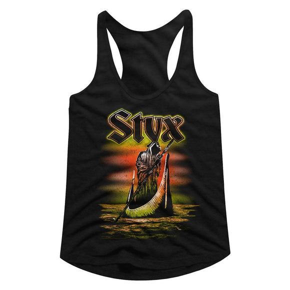 STYX FERRYMAN LADIES SLIMFIT RACERBACK S T-Shirt in Black