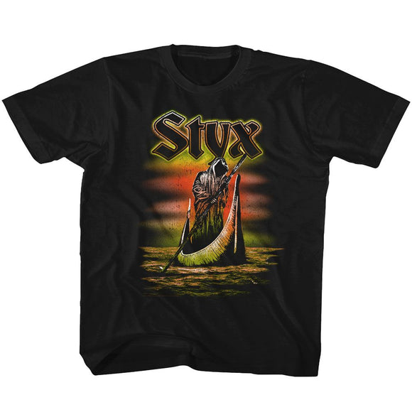 STYX FERRYMAN YOUTH XS 5 6 T-Shirt in Black