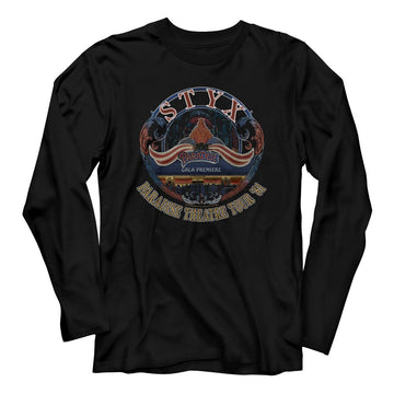 STYX TOUR 81 L/S S T-Shirt in Black