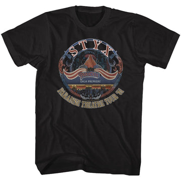 STYX TOUR 81 S T-Shirt in Black