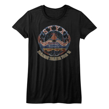 STYX TOUR 81 LADIES S T-Shirt in Black