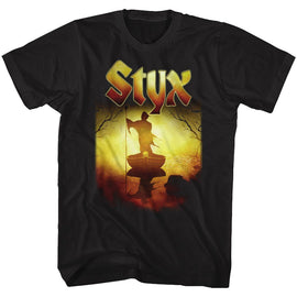 STYX CREEPY FERRY S T-Shirt in Black