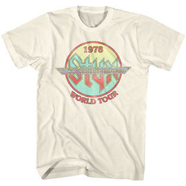 STYX CIRCLE TOUR S T-Shirt in Natural