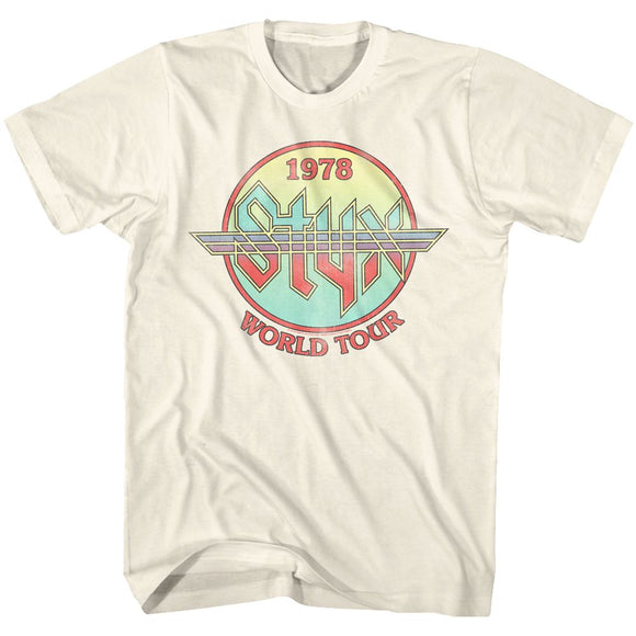 STYX CIRCLE TOUR S T-Shirt in Natural